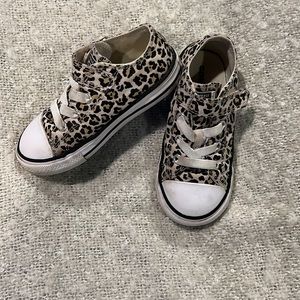 Leopard Converse - toddler 8